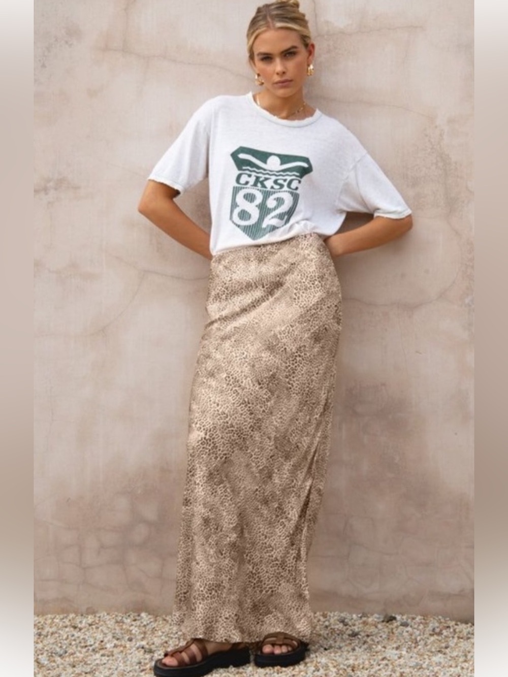 Verge Girl Leopard Maxi Skirt